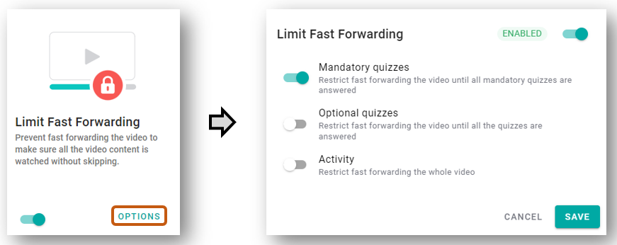 Limit fast forwarding